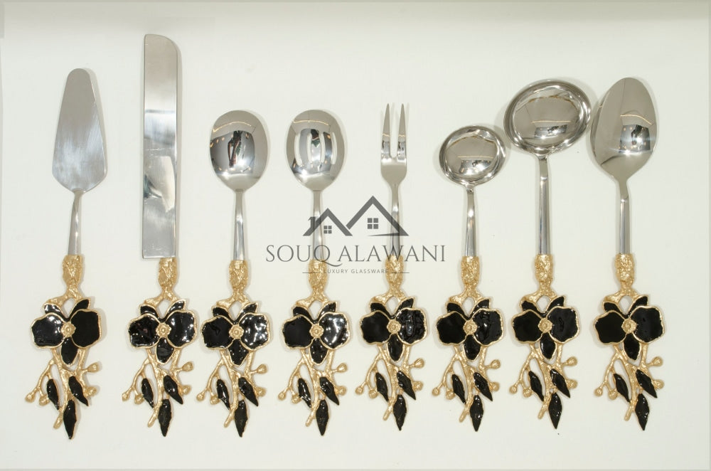 طقم ملاعق تقديم 8 قطع - SOUQ ALAWANI