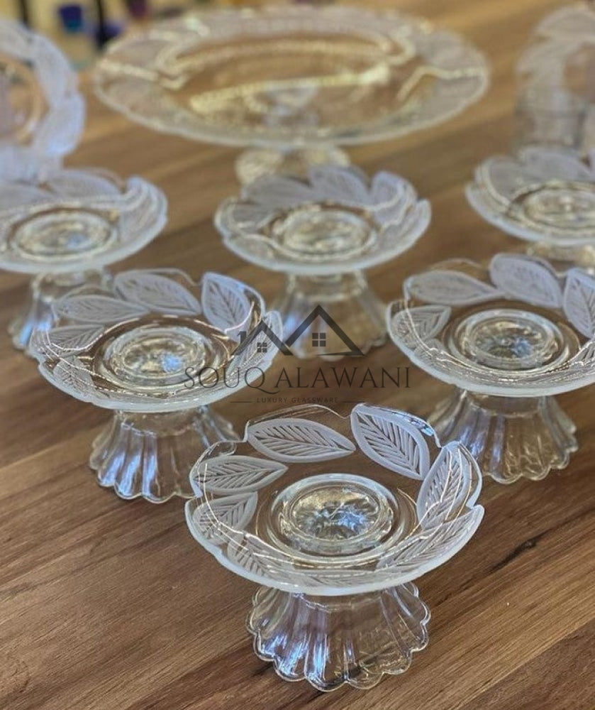 طقم ضيافة موديل ورقة شجرة - SOUQ ALAWANI