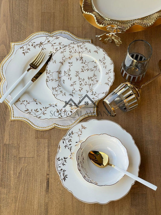 طقم سفرة 24 قطعة / 6 أشخاص - SOUQ ALAWANI