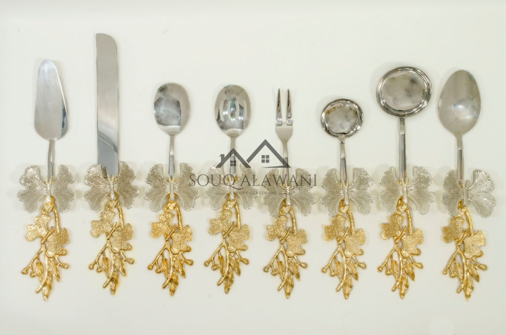 طقم ملاعق تقديم 8 قطع - SOUQ ALAWANI