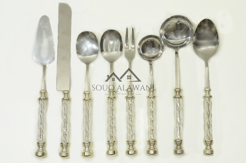 طقم ملاعق تقديم 8 قطع - SOUQ ALAWANI
