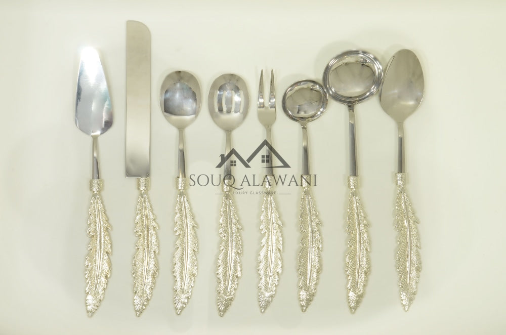 طقم ملاعق تقديم 8 قطع - SOUQ ALAWANI