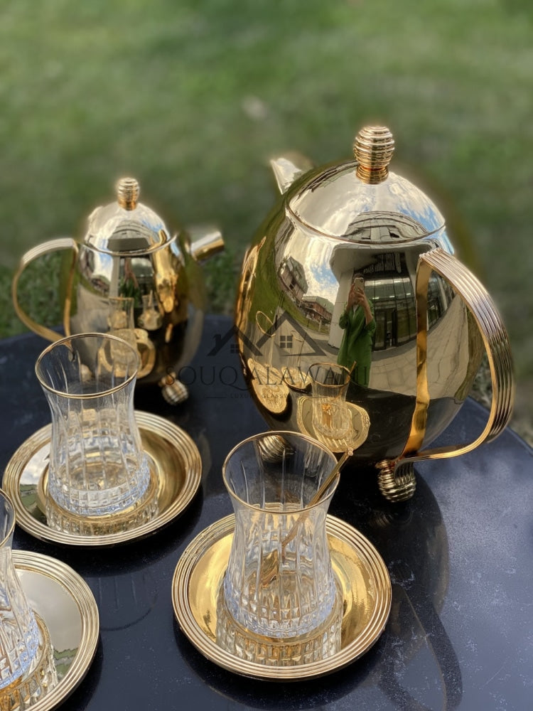 ابريق شاي نحاسي - SOUQ ALAWANI