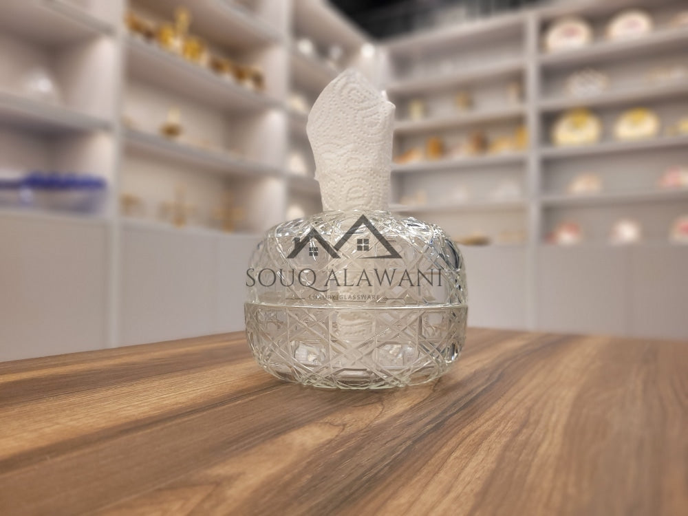 علب مناديل زجاجية - SOUQ ALAWANI