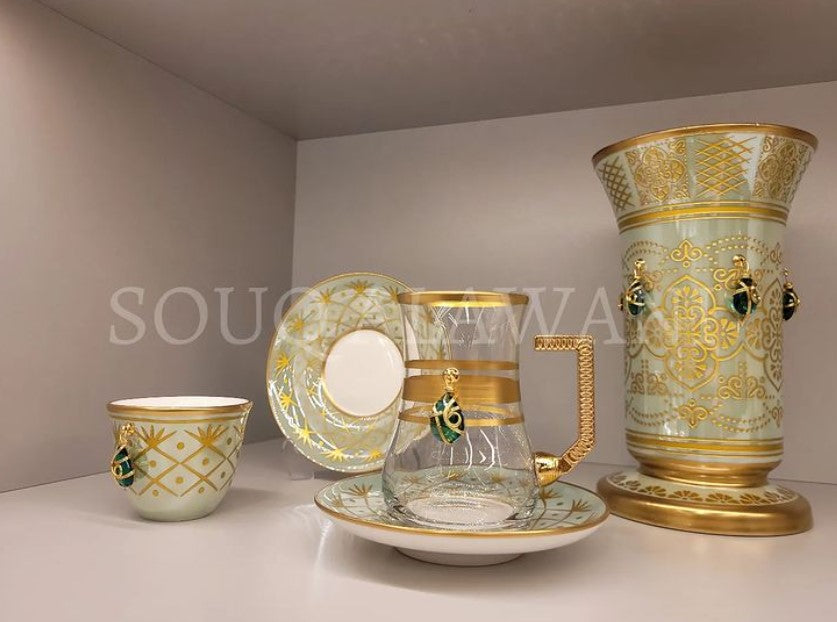 طقم ضيافة 19 قطعة - SOUQ ALAWANI
