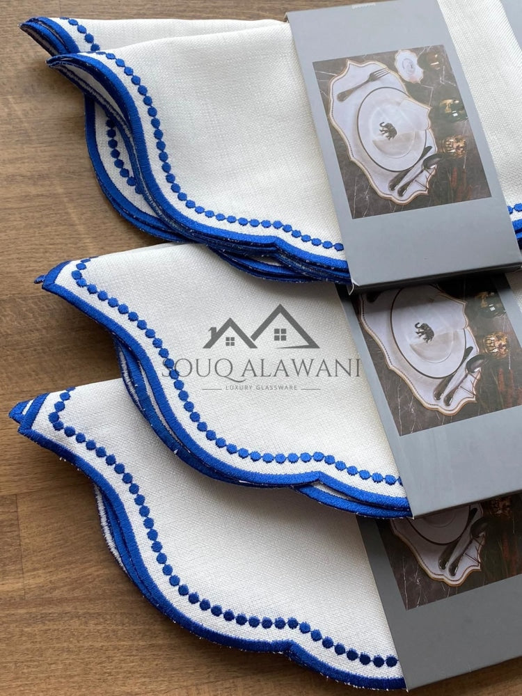 طقم مفارش & مناديل السفرة . 6 قطع - SOUQ ALAWANI