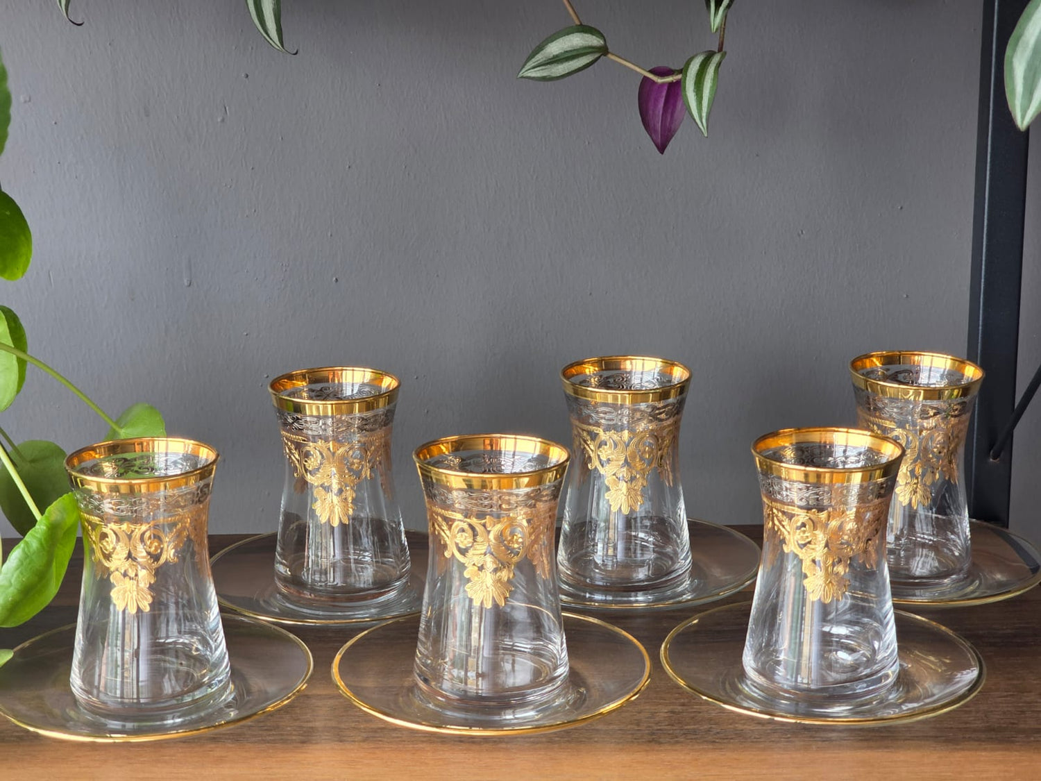 أطقم شاي زخارف يدوية فاخرة 