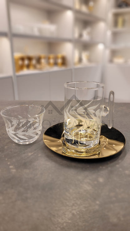 طقم شاي و قهوة / 18 قطعة - SOUQ ALAWANI 