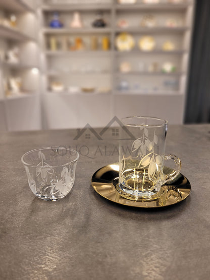 طقم شاي و قهوة 18 قطعة - SOUQ ALAWANI 