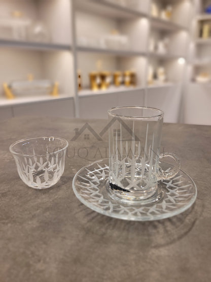 طقم شاي و قهوة 18 قطعة - SOUQ ALAWANI 
