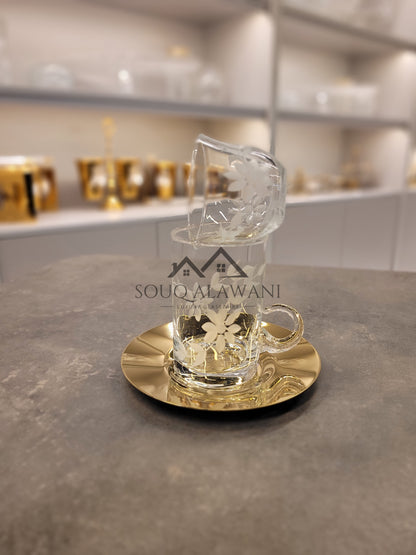 طقم شاي و قهوة 18 قطعة - SOUQ ALAWANI 