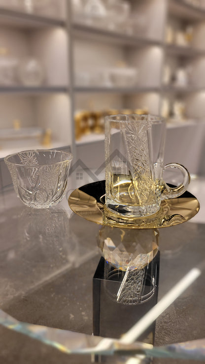 طقم شاي و قهوة 18 قطعة - SOUQ ALAWANI 