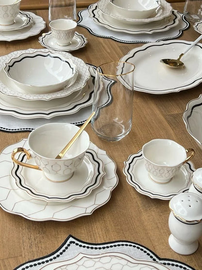 طقم سفرة 6 أشخاص -76- قطعة - SOUQ ALAWANI 