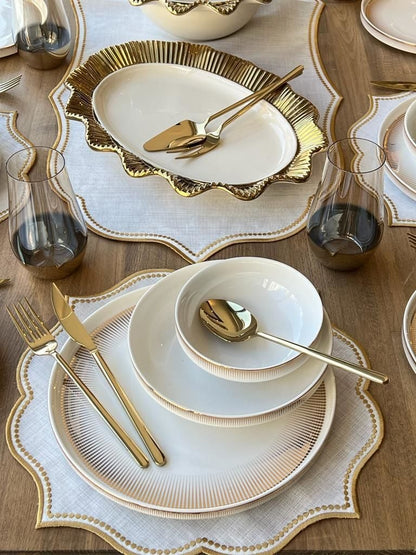 طقم سفرة 6 أشخاص -87- قطعة - SOUQ ALAWANI 