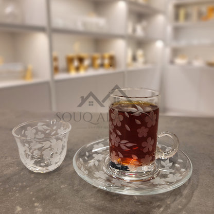 Rose Series / طقم شاي و قهوة 18 قطعة - SOUQ ALAWANI 