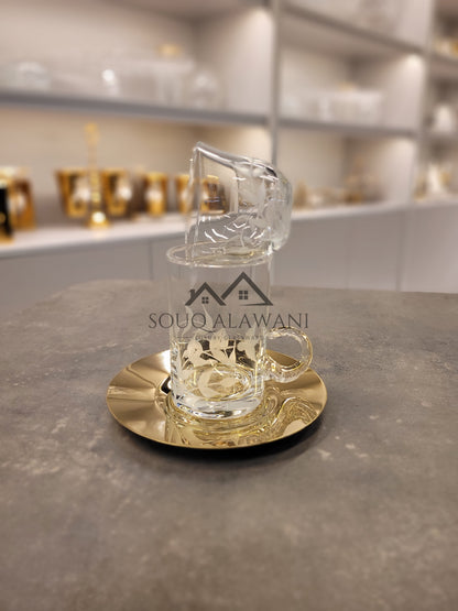 طقم شاي و قهوة 18 قطعة - SOUQ ALAWANI 