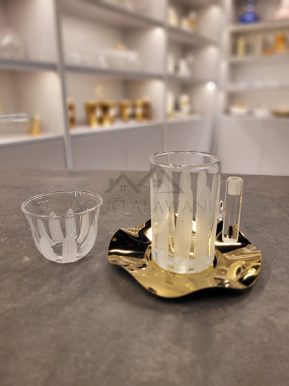 طقم شاي و قهوة 18 قطعة - SOUQ ALAWANI 