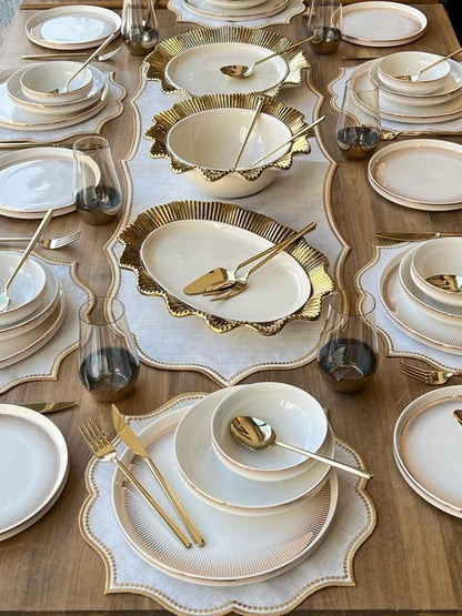 طقم سفرة 6 أشخاص -87- قطعة - SOUQ ALAWANI 