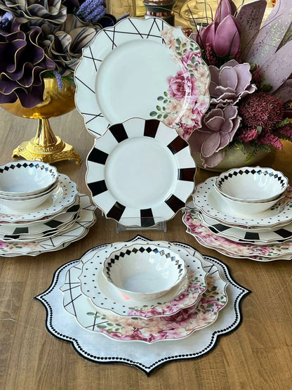 طقم سفرة 24 قطعة / 6 أشخاص - SOUQ ALAWANI 