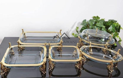 طقم سخانات طعام زجاجية 6 قطع - SOUQ ALAWANI 