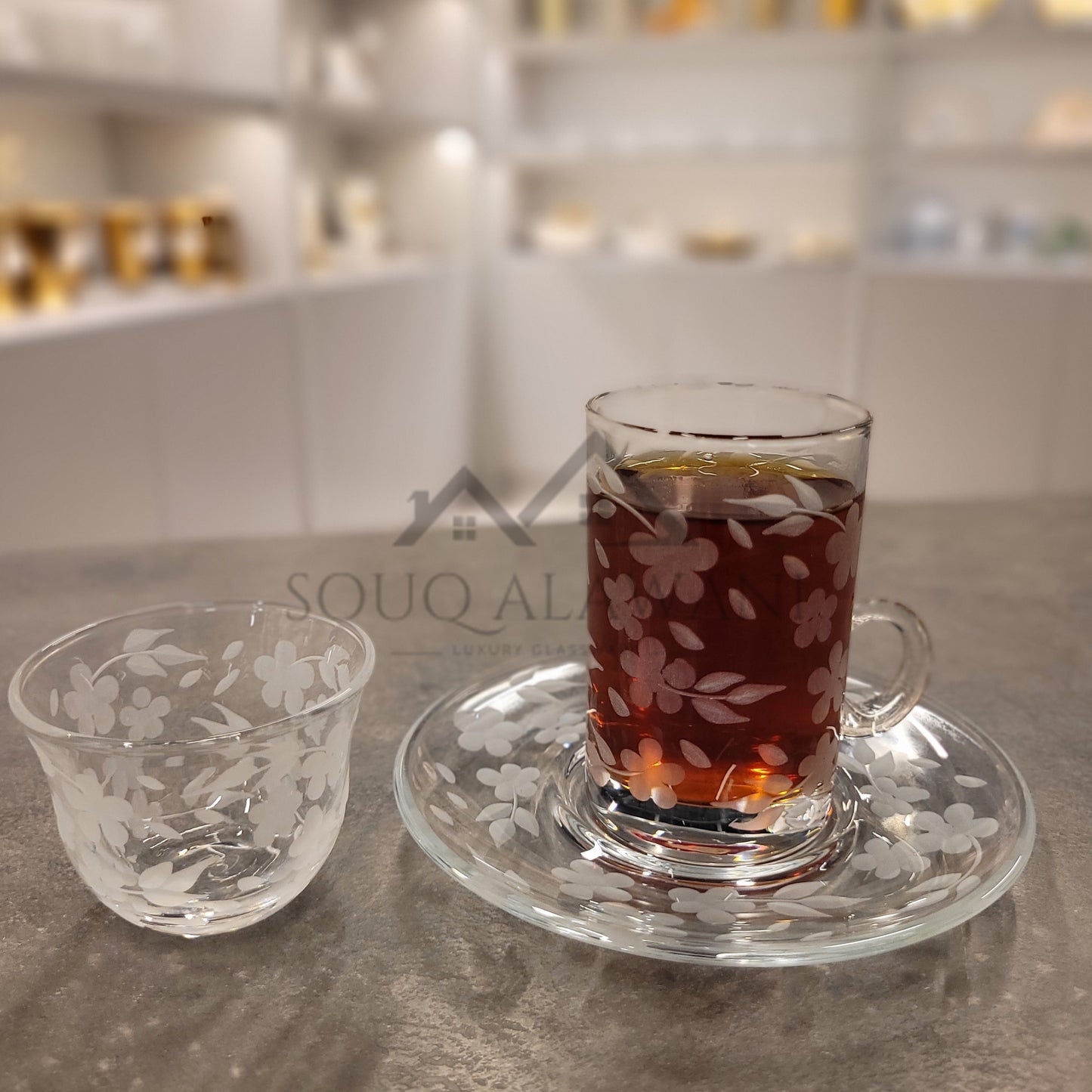 Rose Series / طقم شاي و قهوة 18 قطعة - SOUQ ALAWANI 