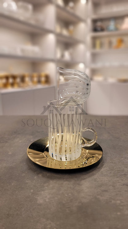 طقم شاي و قهوة 18 قطعة - SOUQ ALAWANI 