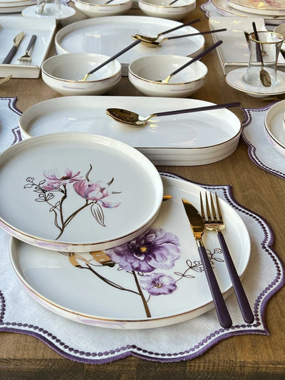 طقم سفرة 6 أشخاص -89- قطعة - SOUQ ALAWANI 