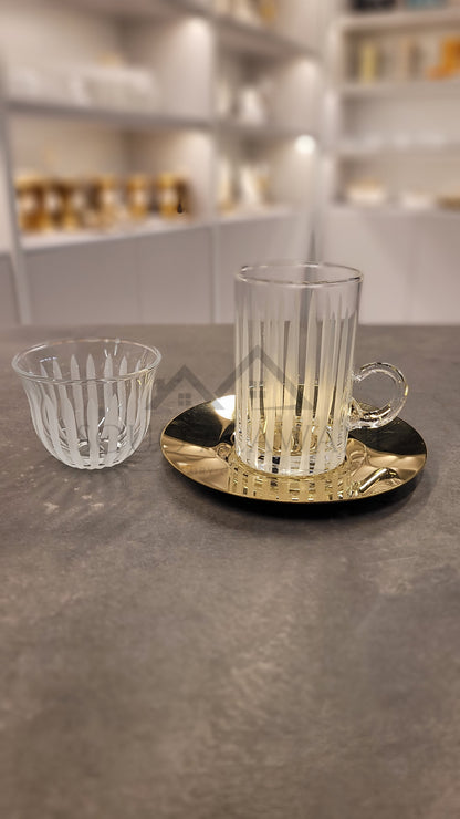 طقم شاي و قهوة 18 قطعة - SOUQ ALAWANI 