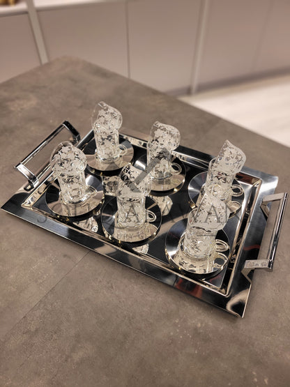 Rose Series / طقم ضيافة 19 قطعة - SOUQ ALAWANI 