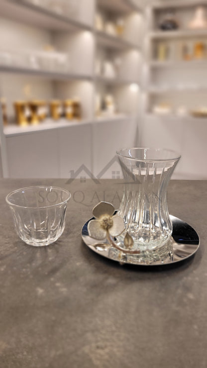 طقم شاي و قهوة 18 قطعة - SOUQ ALAWANI 