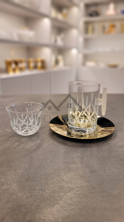 طقم شاي و قهوة / 18 قطعة - SOUQ ALAWANI 