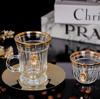 طقم شاي و قهوة 18 قطعة - SOUQ ALAWANI 