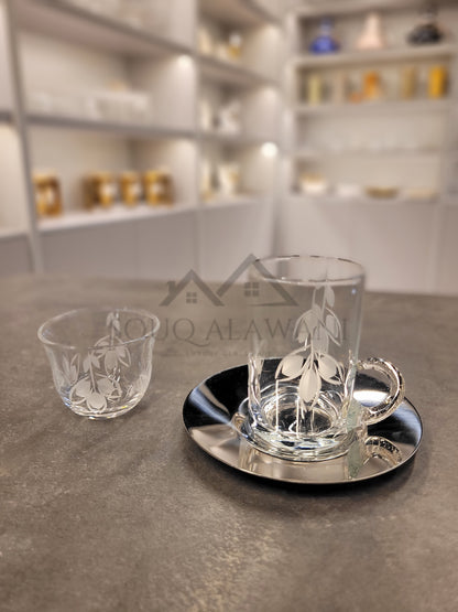 طقم شاي و قهوة 18 قطعة - SOUQ ALAWANI 