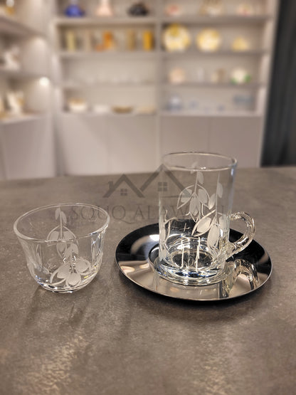 طقم شاي و قهوة 18 قطعة - SOUQ ALAWANI 