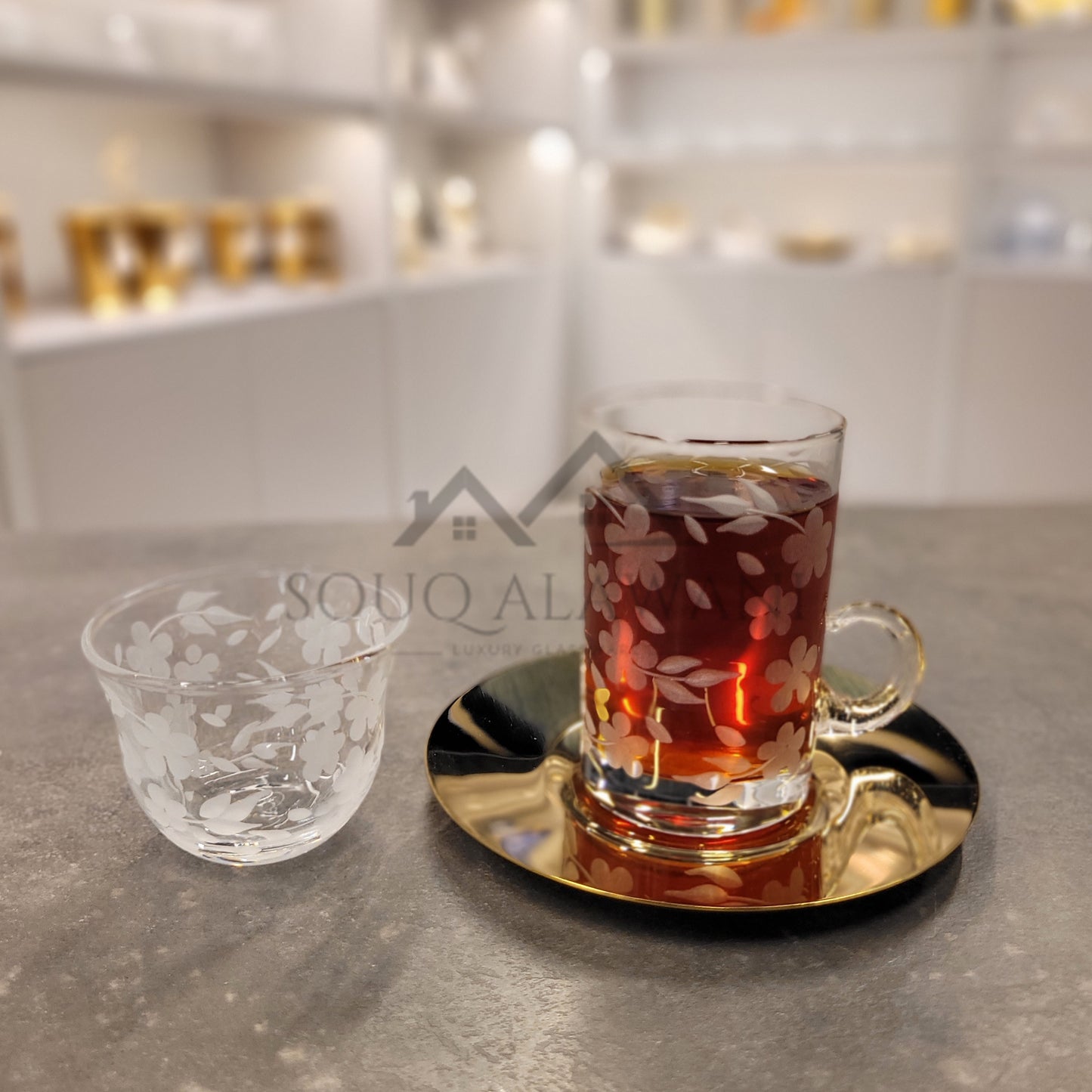 Rose Series / طقم شاي و قهوة 18 قطعة - SOUQ ALAWANI 