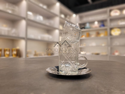 طقم شاي و قهوة 18 قطعة - SOUQ ALAWANI 