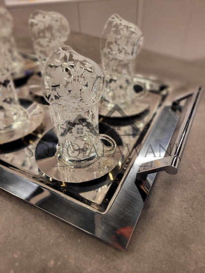 Rose Series / طقم ضيافة 19 قطعة - SOUQ ALAWANI 