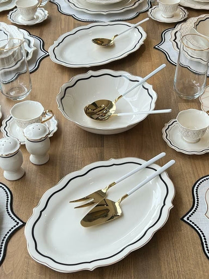 طقم سفرة 6 أشخاص -76- قطعة - SOUQ ALAWANI 