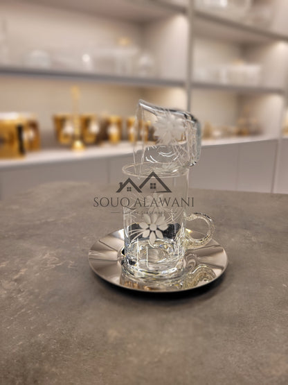 طقم شاي و قهوة 18 قطعة - SOUQ ALAWANI 
