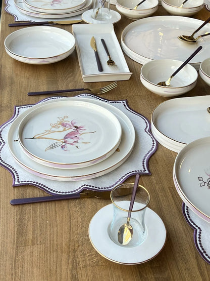 طقم سفرة 6 أشخاص -89- قطعة - SOUQ ALAWANI 