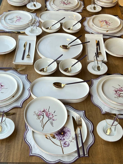 طقم سفرة 6 أشخاص -89- قطعة - SOUQ ALAWANI 