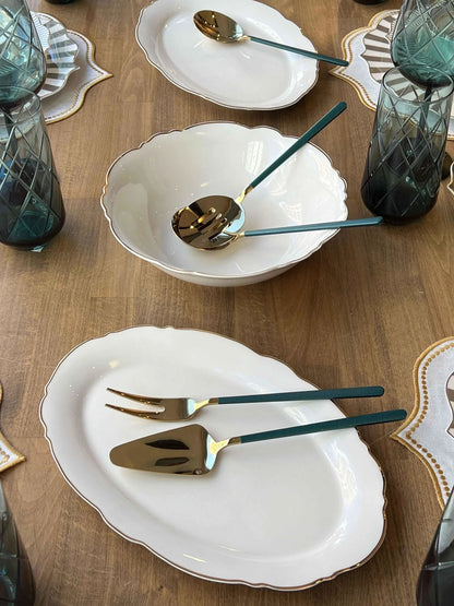 طقم سفرة 6 أشخاص -50- قطعة - SOUQ ALAWANI 