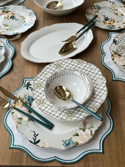 طقم سفرة 6 أشخاص -155- قطعة - SOUQ ALAWANI 