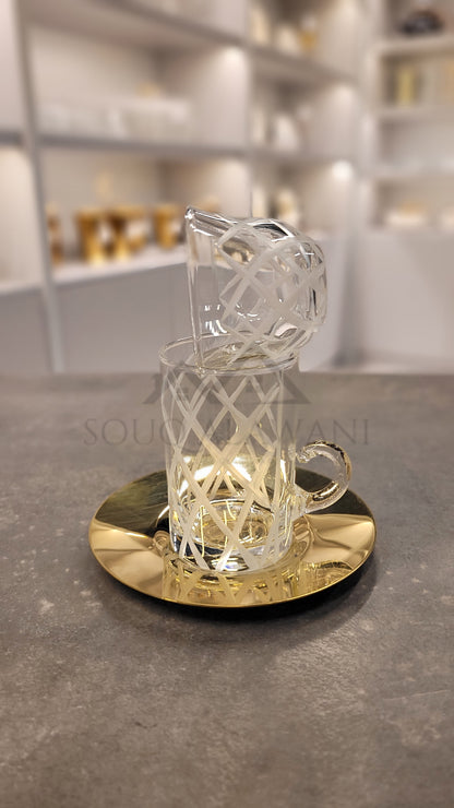 طقم شاي و قهوة / 18 قطعة - SOUQ ALAWANI 