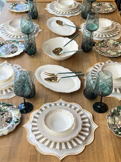 طقم سفرة 6 أشخاص -50- قطعة - SOUQ ALAWANI 