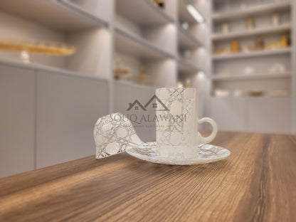 طقم شاي و قهوة 18 قطعة - SOUQ ALAWANI 