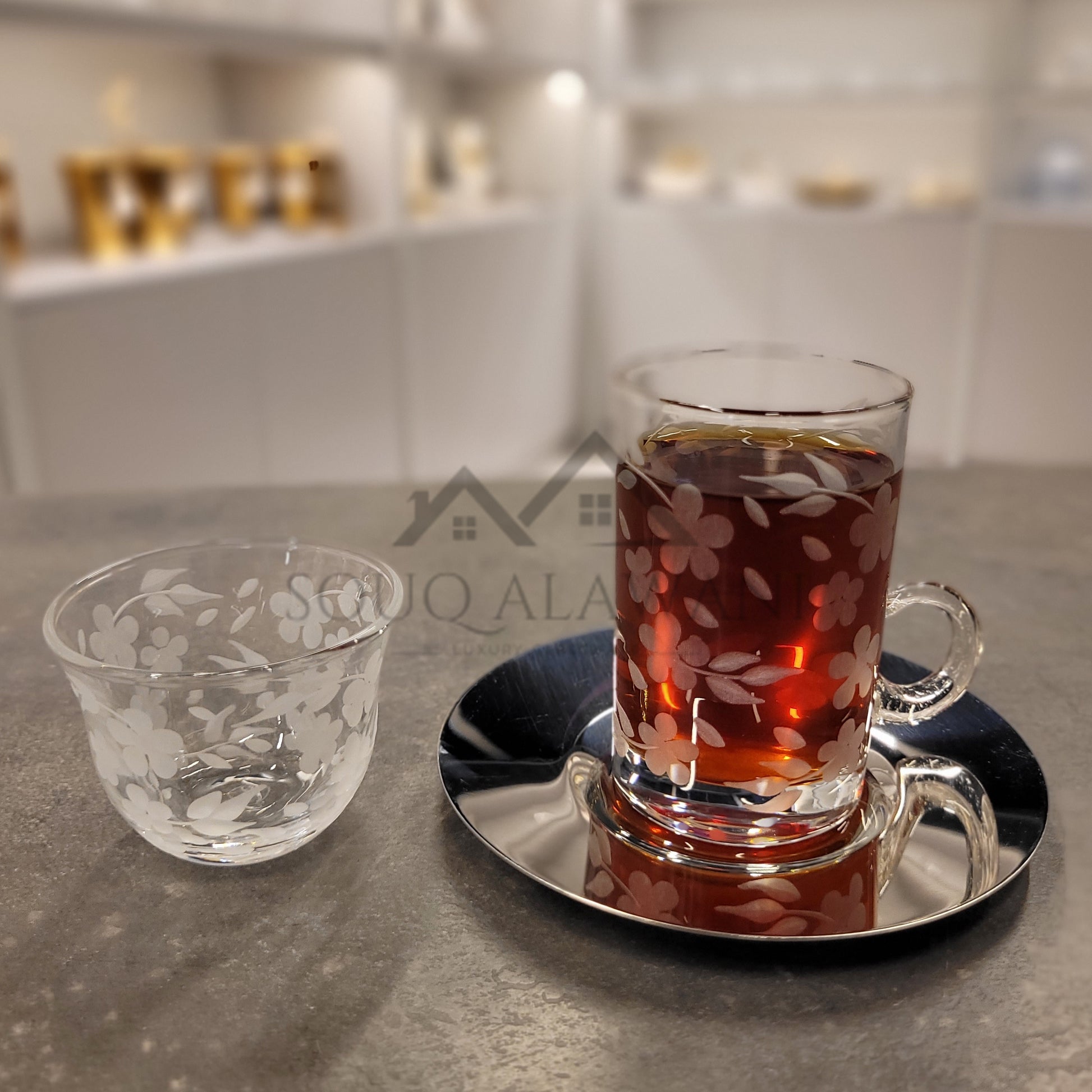 Rose Series / طقم شاي و قهوة 18 قطعة - SOUQ ALAWANI 