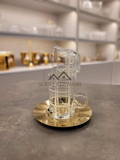 طقم شاي و قهوة 18 قطعة - SOUQ ALAWANI 