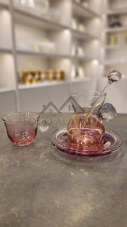 طقم شاي و قهوة-24-قطعة - SOUQ ALAWANI 