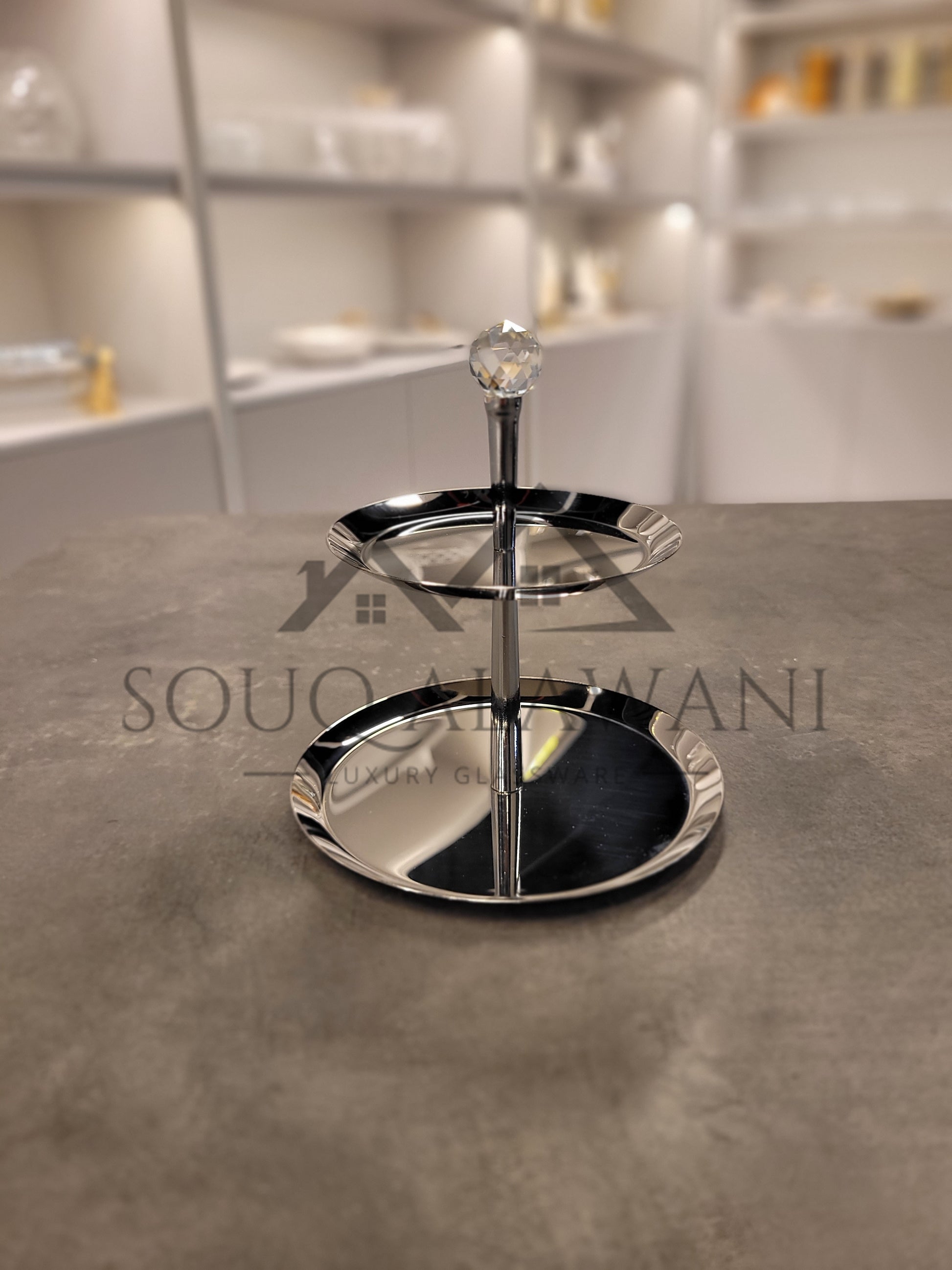 ستاند حلى لون فضي - SOUQ ALAWANI 